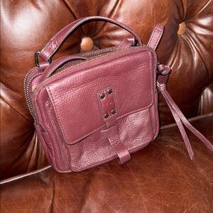 Kooba Leather Crossbody Bag - Deep Burgundy